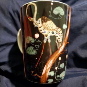 NWOT Iittala Tiaka Mug 15th Anniversary 2 Designer Fantasy Cranes Ceramic Dreams